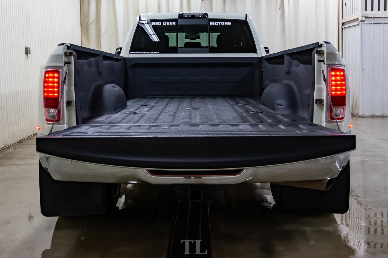 2017 Ram 3500 4x4 Crew Cab Laramie Dually Diesel AISIN Leather Roof Nav Red Deer AB