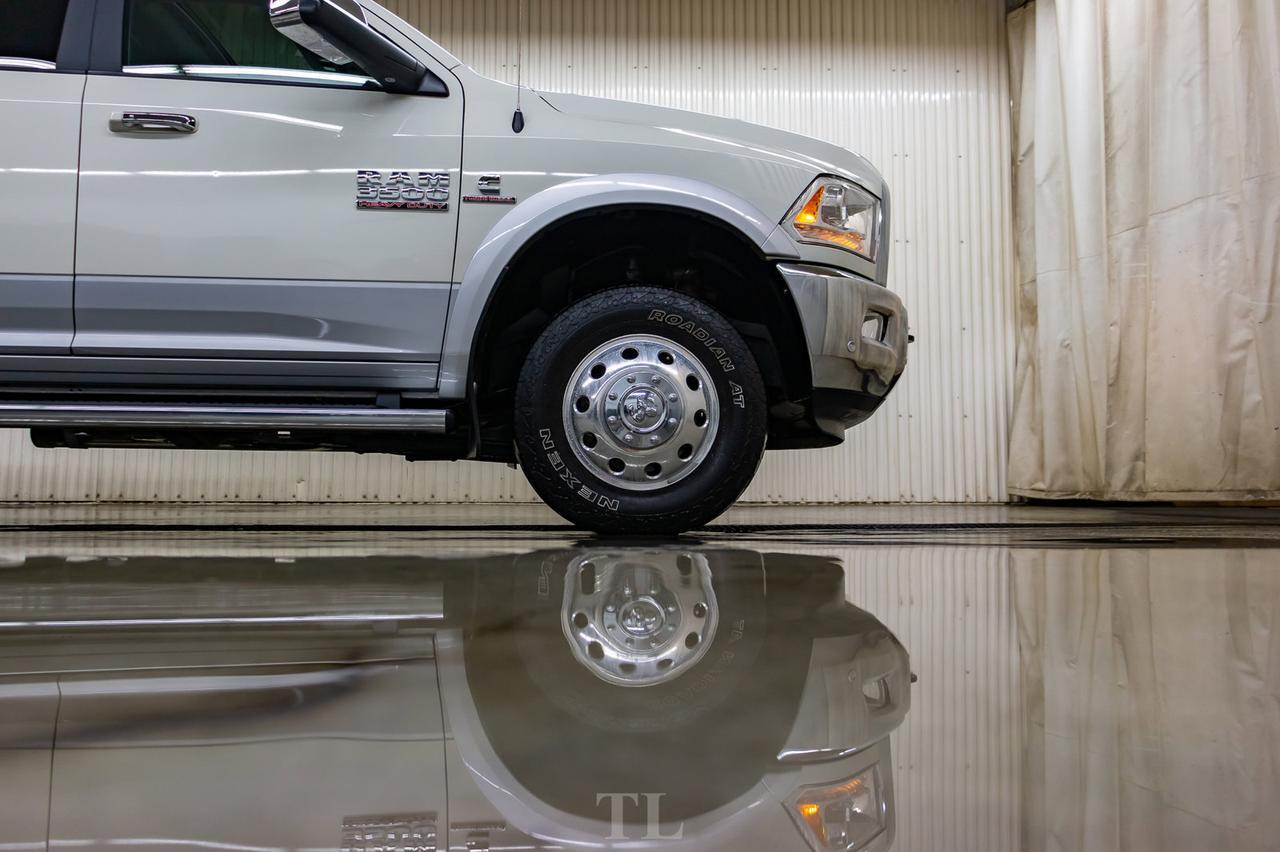 2017 Ram 3500 4x4 Crew Cab Laramie Dually Diesel AISIN Leather Roof Nav Red Deer AB