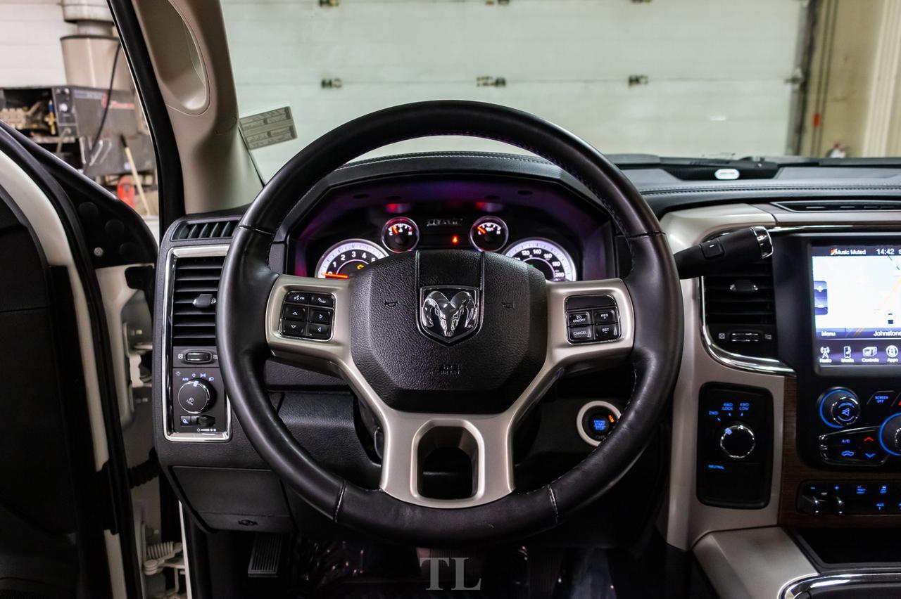 2017 Ram 3500 4x4 Crew Cab Laramie Dually Diesel AISIN Leather Roof Nav Red Deer AB