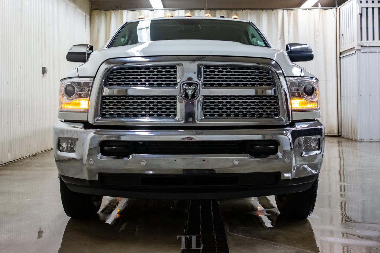 2017 Ram 3500 4x4 Crew Cab Laramie Dually Diesel AISIN Leather Roof Nav Red Deer AB