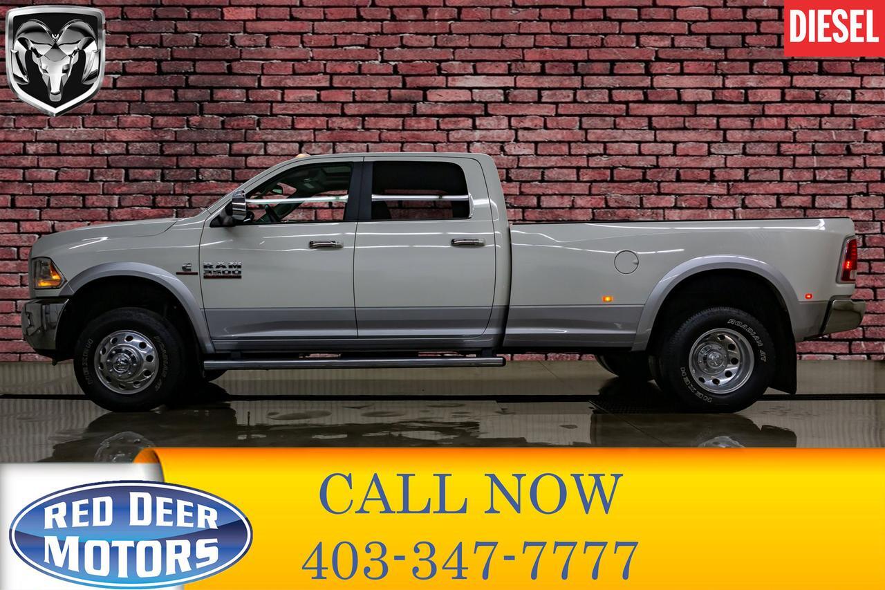 2017 Ram 3500 4x4 Crew Cab Laramie Dually Diesel AISIN Leather Roof Nav