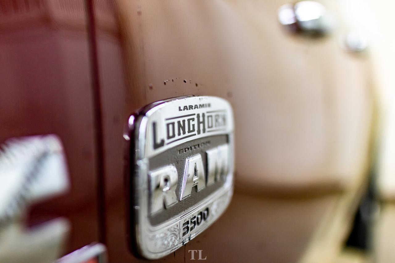 2017 Ram 3500 4x4 Crew Cab Longhorn Diesel AISIN  Leather Roof Nav Red Deer AB