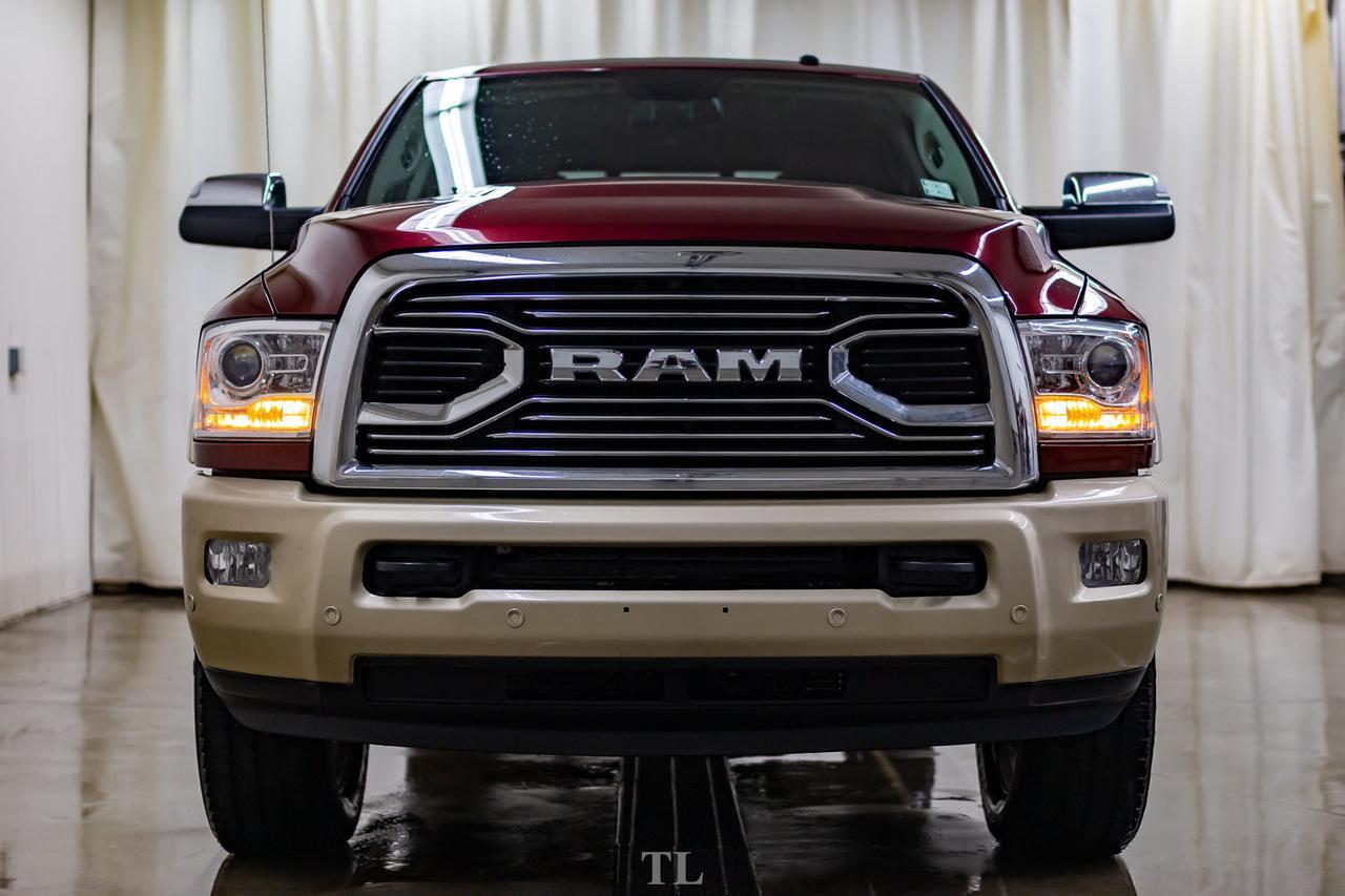 2017 Ram 3500 4x4 Crew Cab Longhorn Diesel AISIN  Leather Roof Nav Red Deer AB