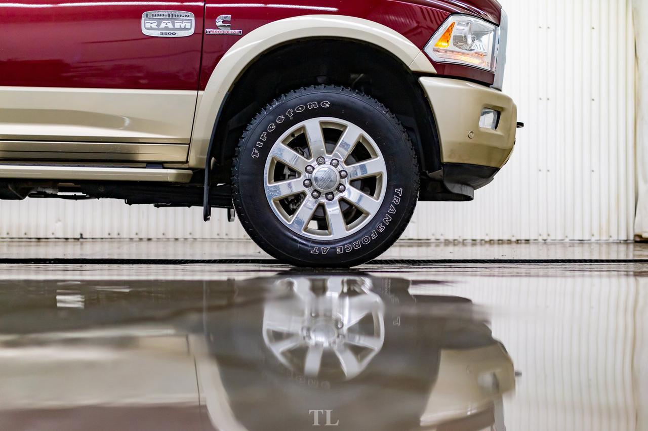 2017 Ram 3500 4x4 Crew Cab Longhorn Diesel AISIN  Leather Roof Nav Red Deer AB