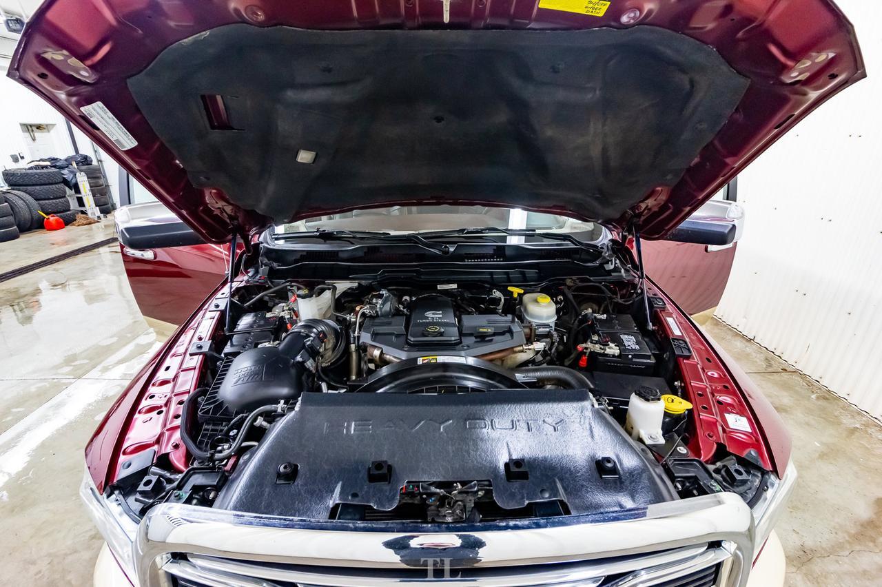 2017 Ram 3500 4x4 Crew Cab Longhorn Diesel AISIN  Leather Roof Nav Red Deer AB