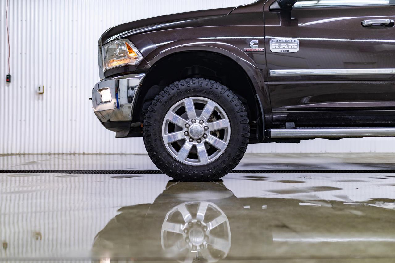 2017 Ram 3500 4x4 Crew Cab Longhorn Diesel Leather Roof Nav Red Deer AB