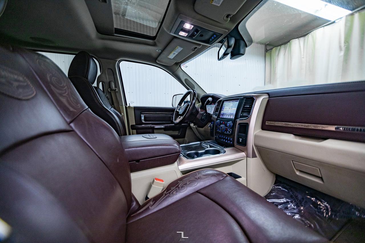 2017 Ram 3500 4x4 Crew Cab Longhorn Diesel Leather Roof Nav Red Deer AB