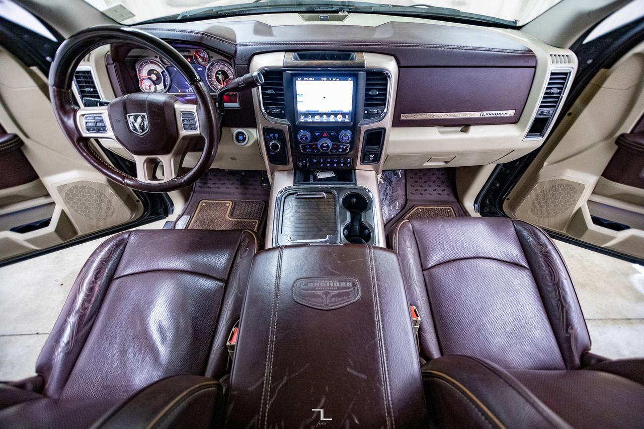 2017 Ram 3500 4x4 Crew Cab Longhorn Diesel Leather Roof Nav Red Deer AB