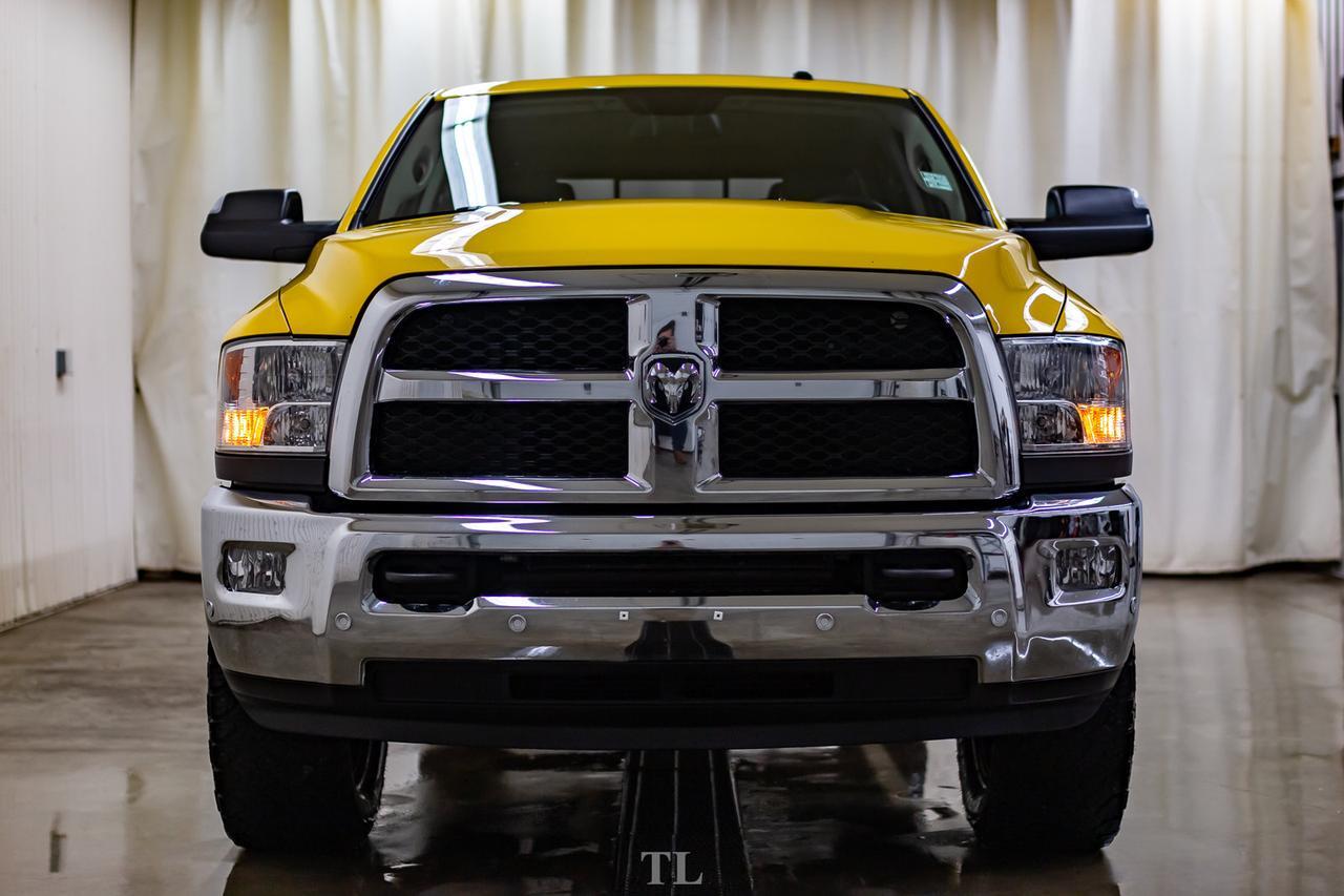 2017 Ram 3500 4x4 Crew Cab SLT Diesel Level Kit Leather Nav BCam Red Deer AB