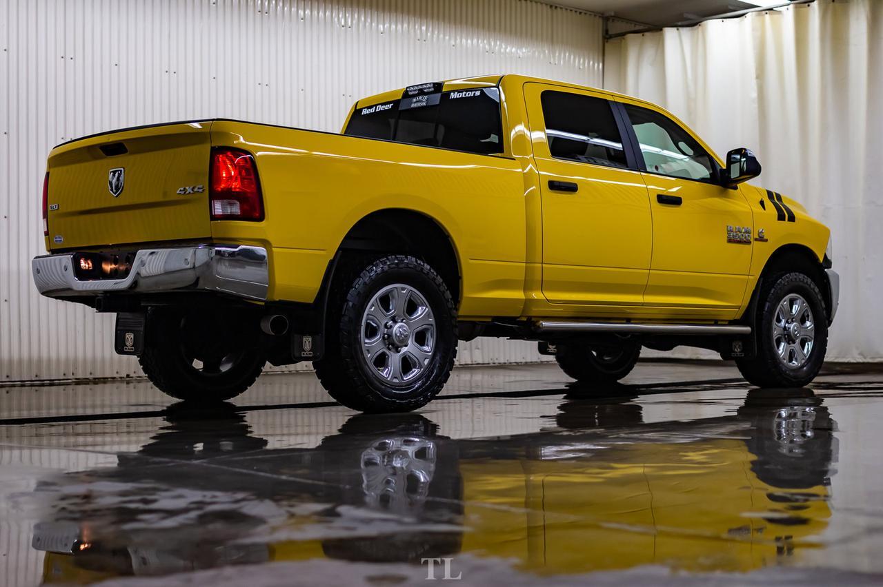 2017 Ram 3500 4x4 Crew Cab SLT Diesel Level Kit Leather Nav BCam Red Deer AB