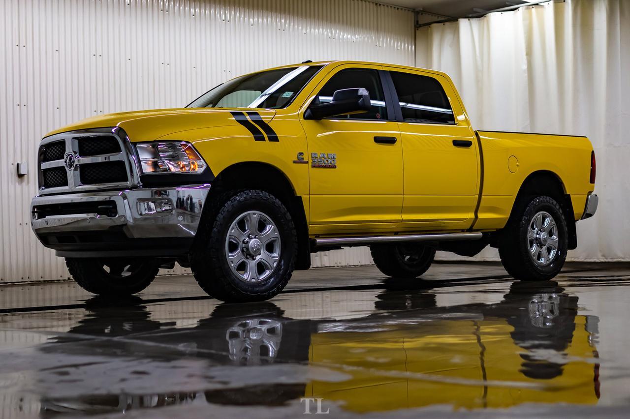 2017 Ram 3500 4x4 Crew Cab SLT Diesel Level Kit Leather Nav BCam Red Deer AB