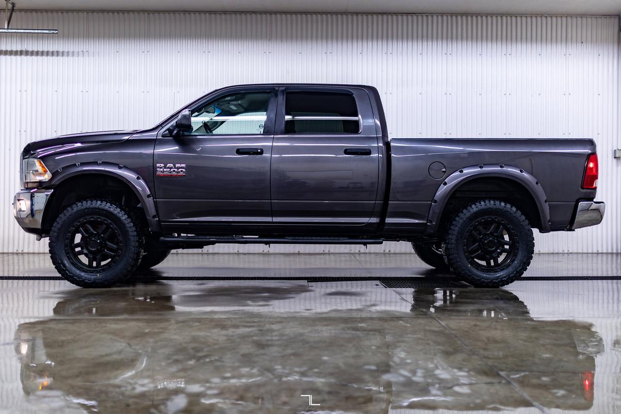 2017 Ram 3500 4x4 Crew Cab SLT Diesel Manual Lift BCam Red Deer AB