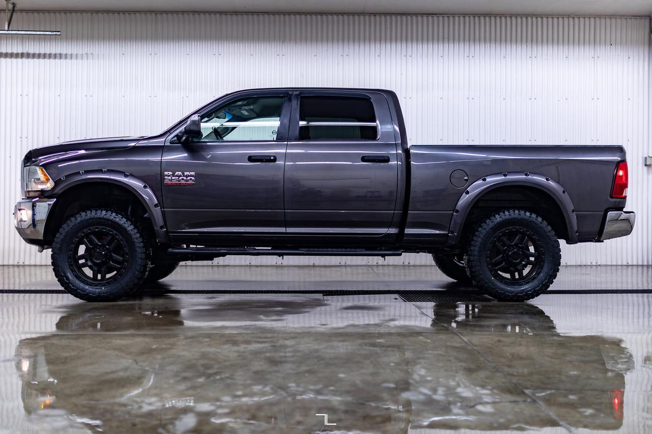 2017 Ram 3500 4x4 Crew Cab SLT Diesel Manual Lift BCam Red Deer AB