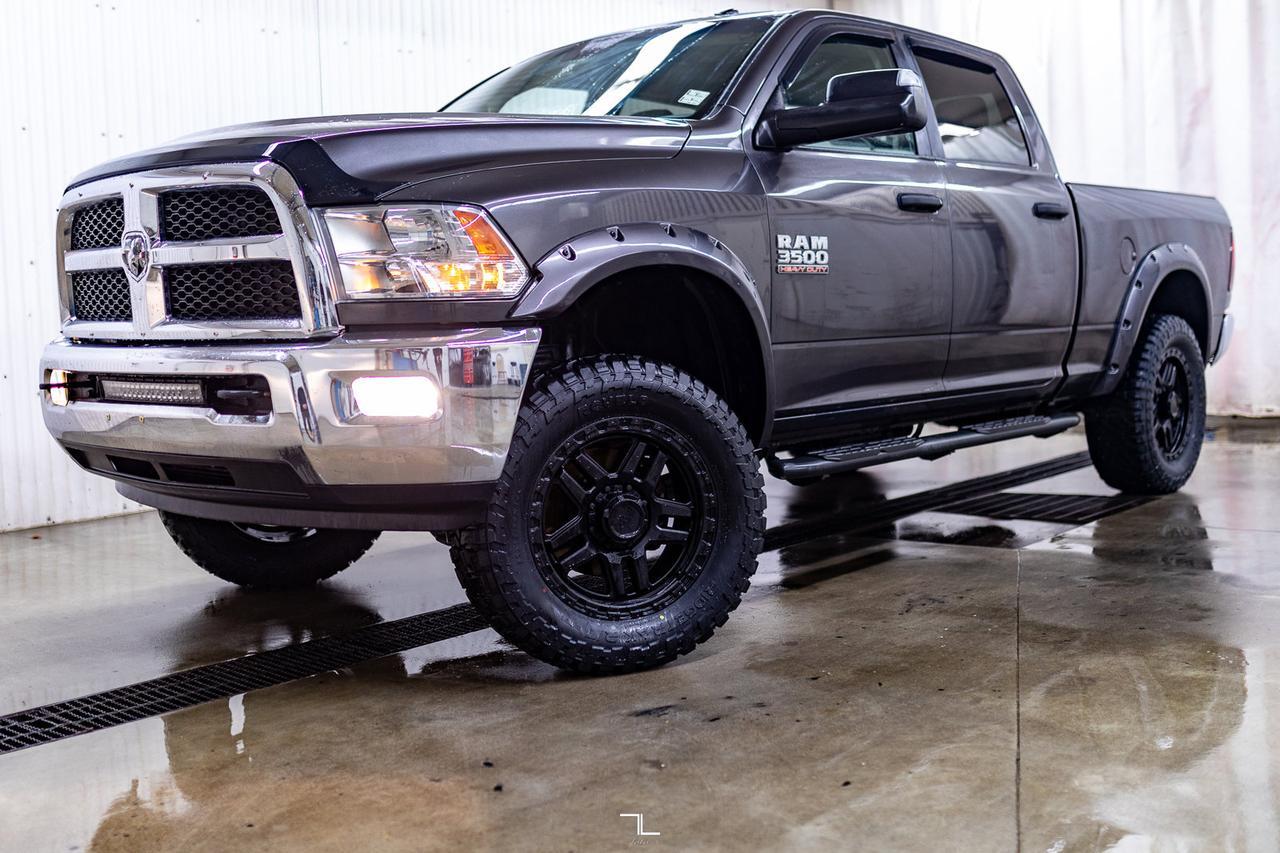 2017 Ram 3500 4x4 Crew Cab SLT Diesel Manual Lift BCam Red Deer AB