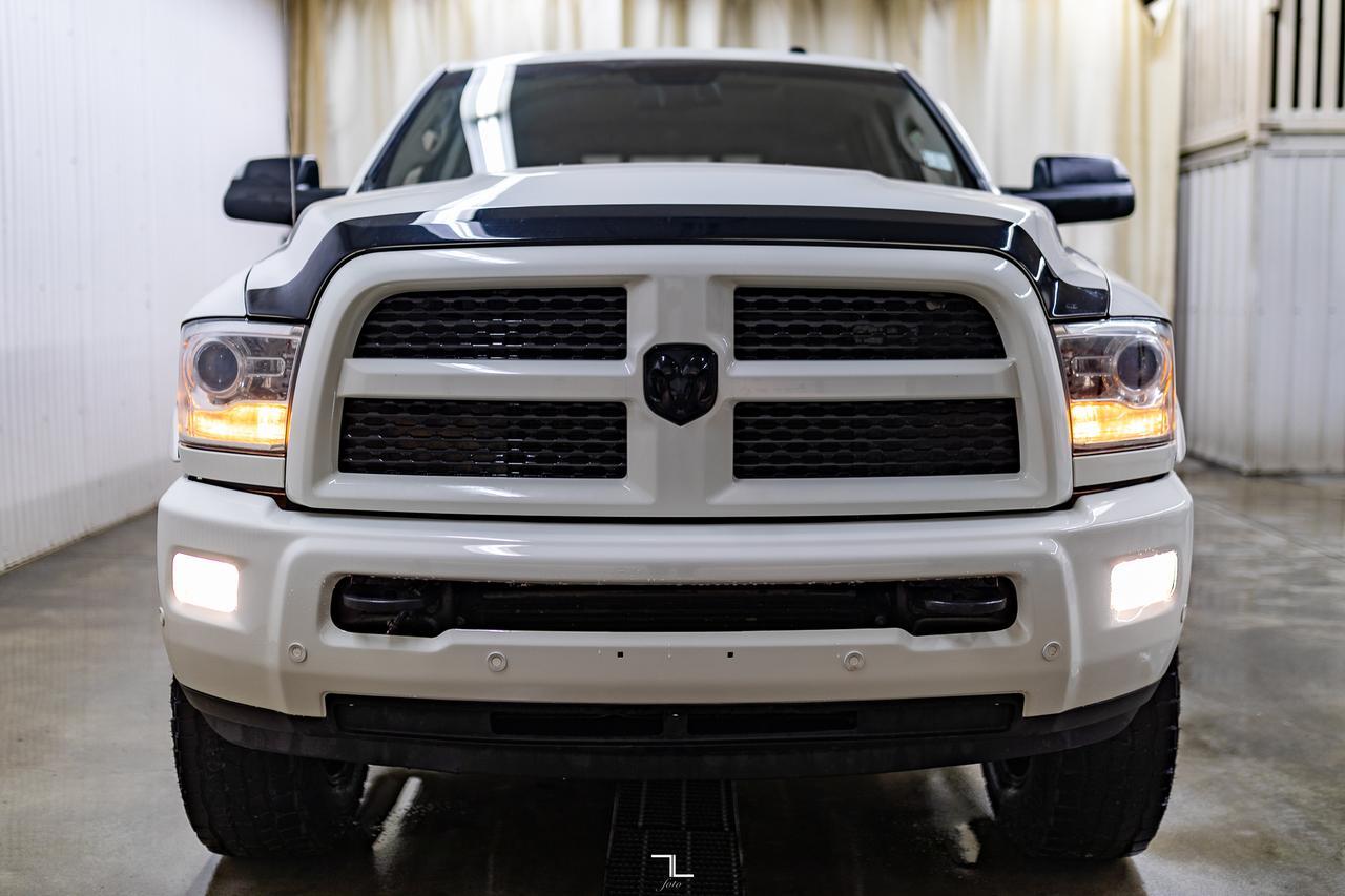 2017 Ram 3500 4x4 Mega Cab Laramie Diesel AISIN Leather Roof Nav BCam Red Deer AB
