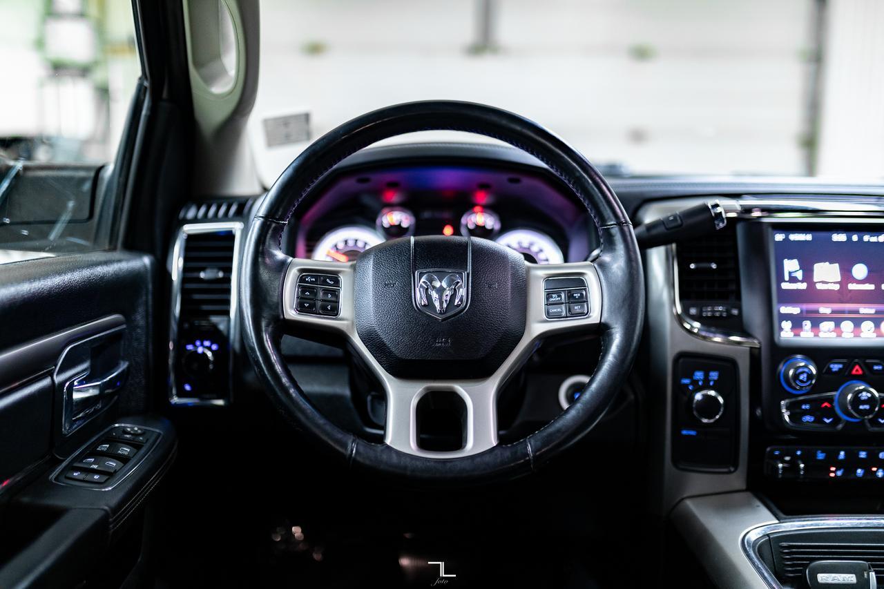 2017 Ram 3500 4x4 Mega Cab Laramie Diesel AISIN Leather Roof Nav BCam Red Deer AB