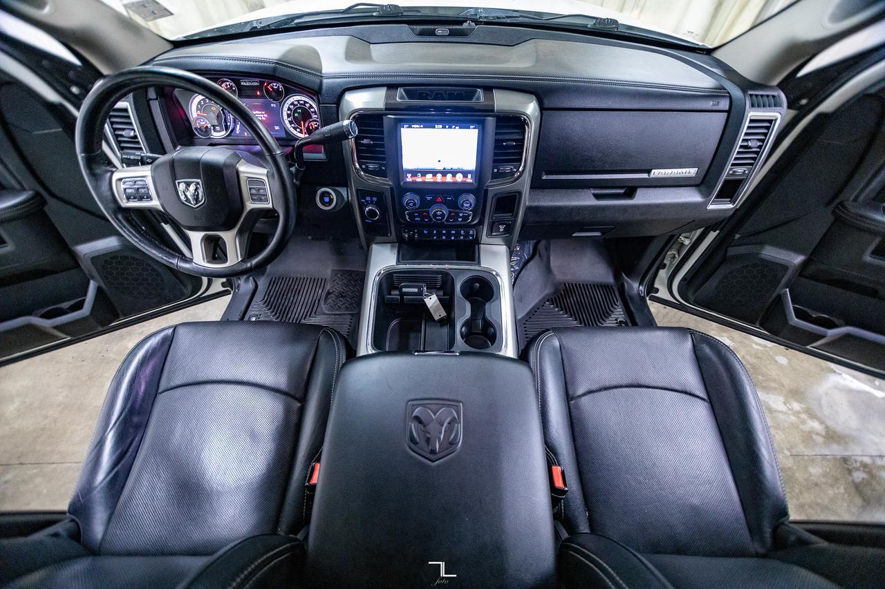 2017 Ram 3500 4x4 Mega Cab Laramie Diesel AISIN Leather Roof Nav BCam Red Deer AB