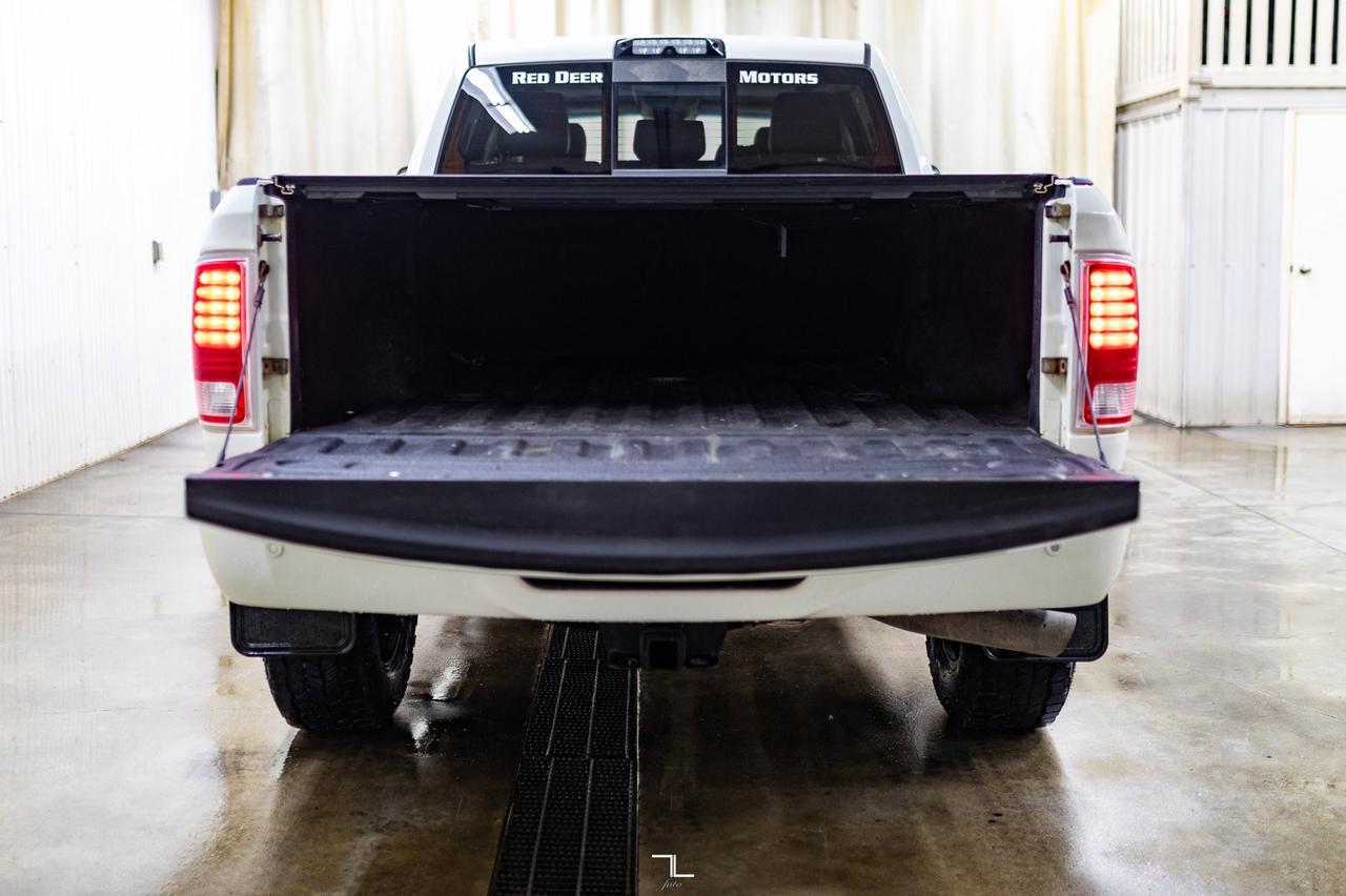 2017 Ram 3500 4x4 Mega Cab Laramie Diesel AISIN Leather Roof Nav BCam Red Deer AB