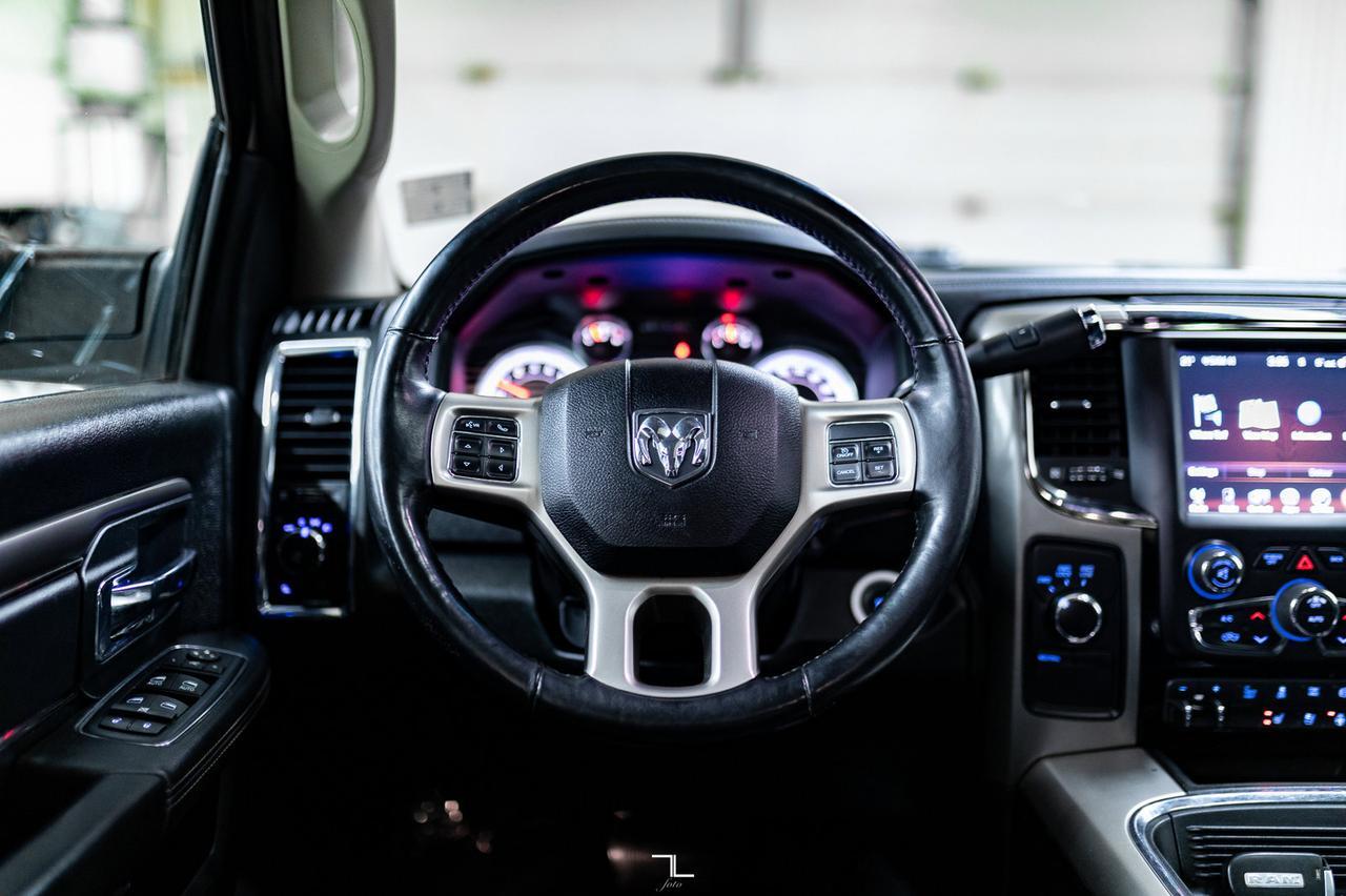 2017 Ram 3500 4x4 Mega Cab Laramie Diesel AISIN Leather Roof Nav BCam Red Deer AB