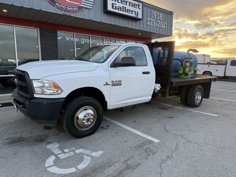2017 Ram 3500 DRW Diesel 6-Speed Flatbed w/ Pump Tank Tradesman Collinsville OK