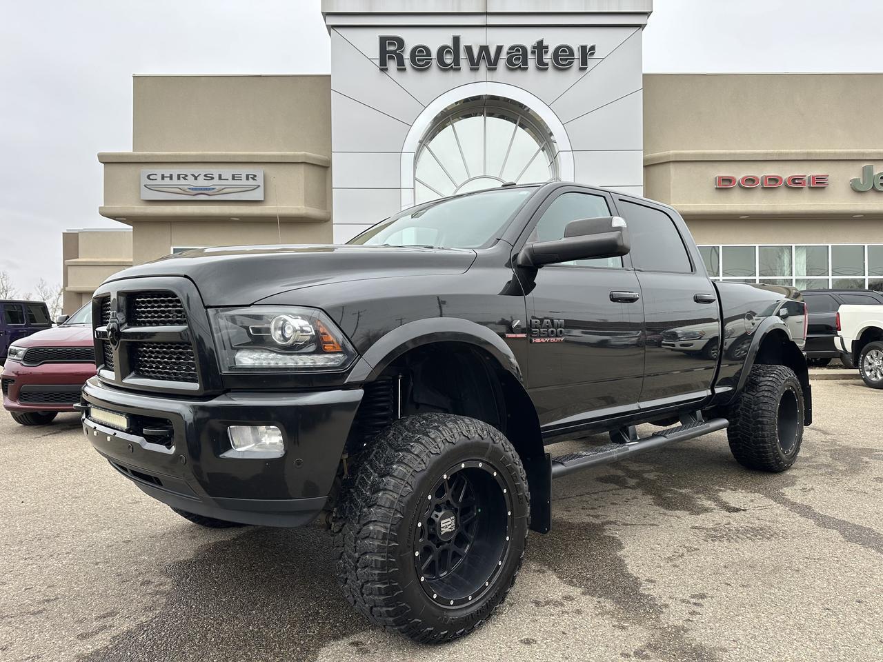 2017 Ram 3500 Laramie | Deleted | 4.5&rdquo; Lift Kit | 35" Tires | 20" XD Wheels | Night Edition | Sun Roof | Leather