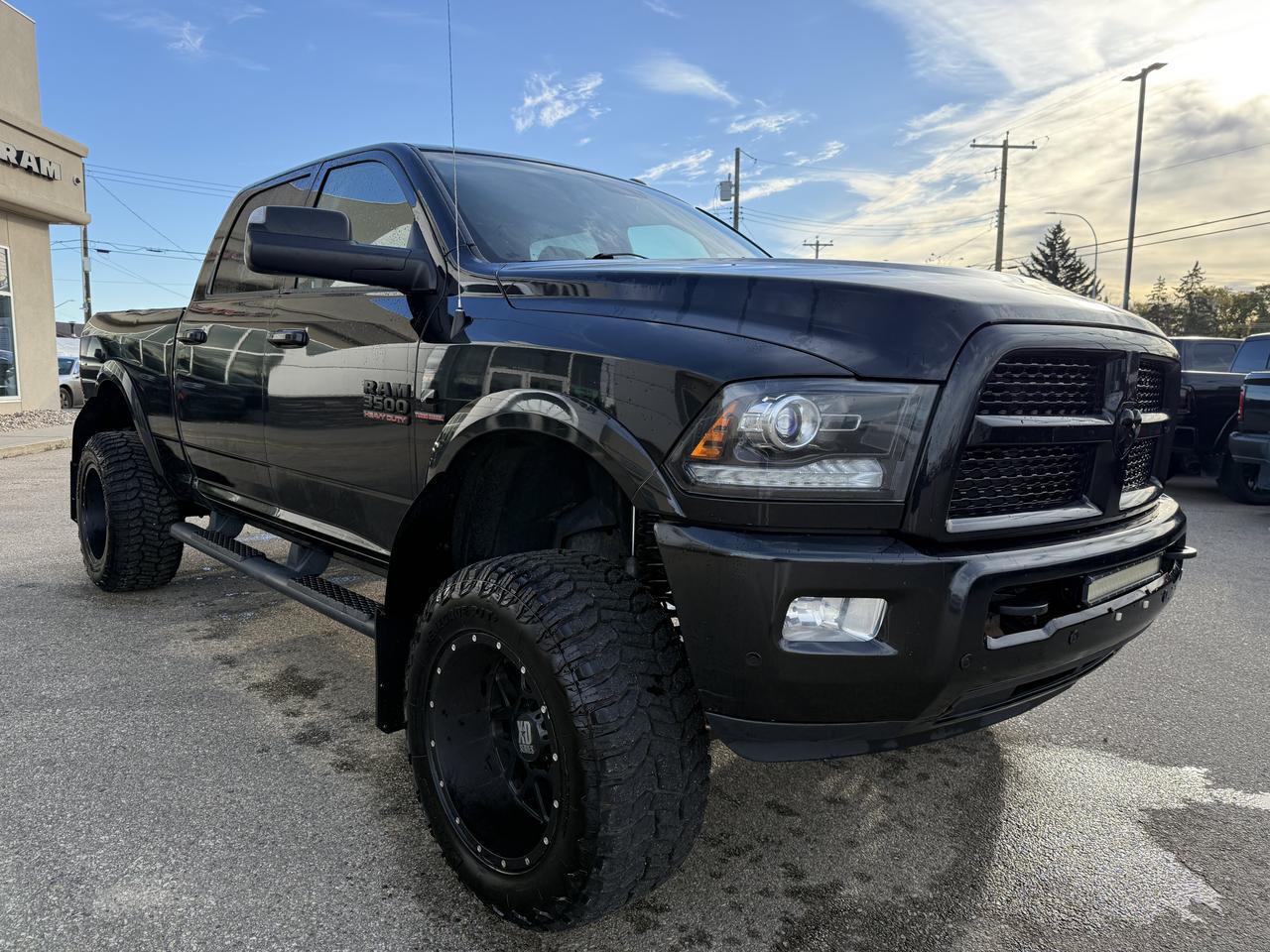 2017 Ram 3500 Laramie | Deleted | 6" Lift Kit | 35" Tires | 20" XD Wheels | Night Edition | Sun Roof | Leather Redwater AB