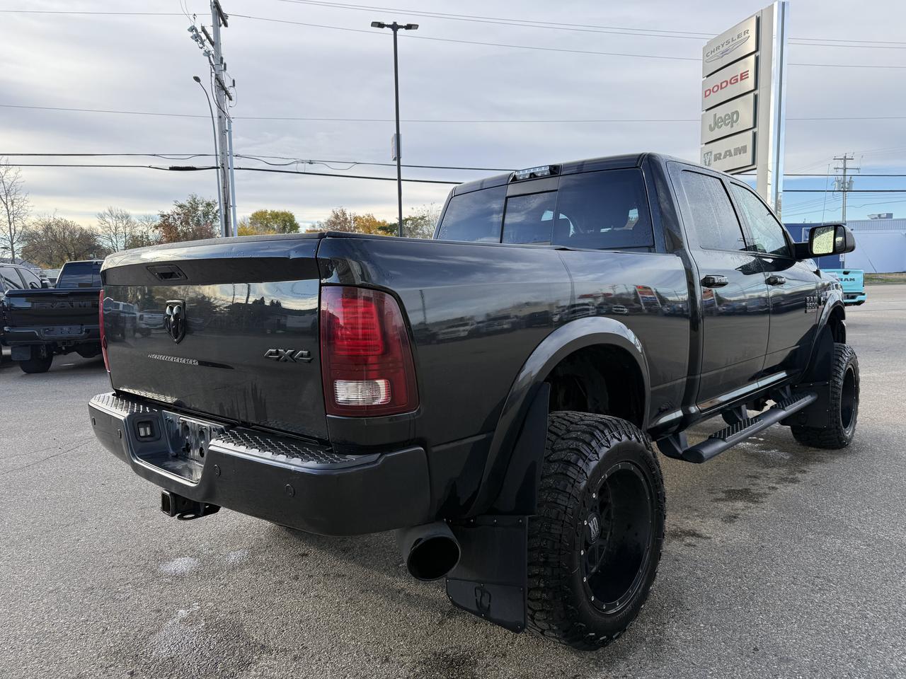 2017 Ram 3500 Laramie | Deleted | 6" Lift Kit | 35" Tires | 20" XD Wheels | Night Edition | Sun Roof | Leather Redwater AB