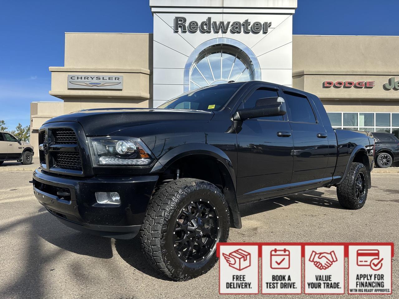 2017 Ram 3500 Laramie | RARE G56 MANUAL | Mega Cab | DELETED | Level Kit | Night Edition | Sun Roof
