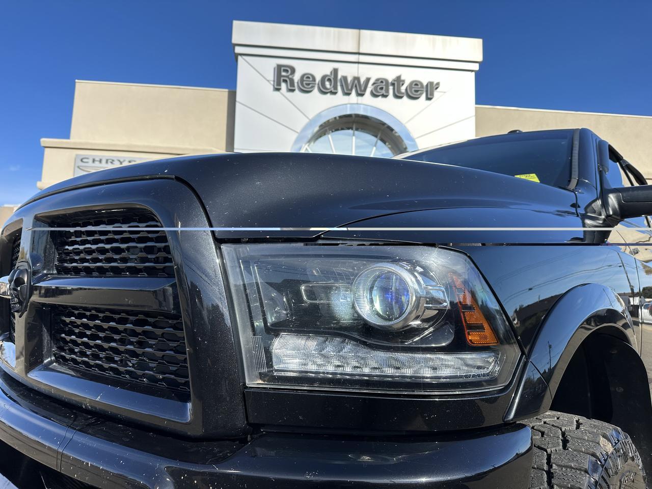 2017 Ram 3500 Laramie | RARE G56 MANUAL | Mega Cab | DELETED | Level Kit | Night Edition | Sun Roof Redwater AB