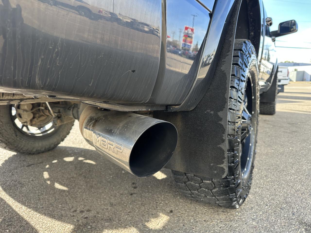 2017 Ram 3500 Laramie | RARE G56 MANUAL | Mega Cab | DELETED | Level Kit | Night Edition | Sun Roof Redwater AB