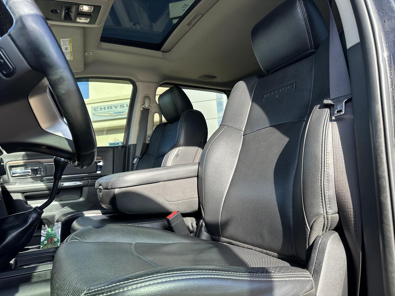 2017 Ram 3500 Laramie | RARE G56 MANUAL | Mega Cab | DELETED | Level Kit | Night Edition | Sun Roof Redwater AB
