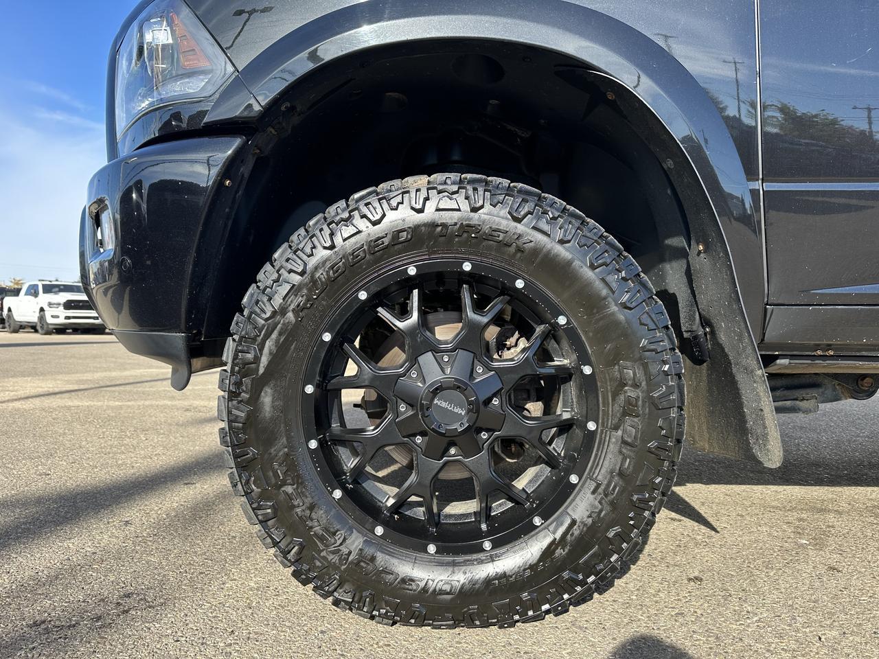 2017 Ram 3500 Laramie | RARE G56 MANUAL | Mega Cab | DELETED | Level Kit | Night Edition | Sun Roof Redwater AB