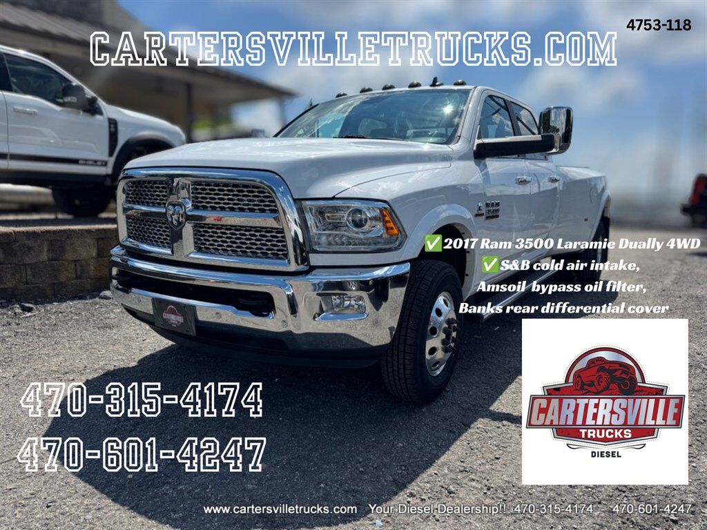 2017 Ram 3500 Laramie 4X4 - DUALLY - NICELY UPGRADED
