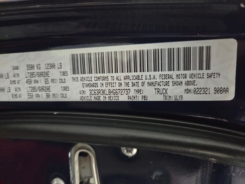 2017 Ram 3500 Limited SRW Long Bed 6.7L Diesel AISIN Transmission FREE WARRANTY Arlington TX