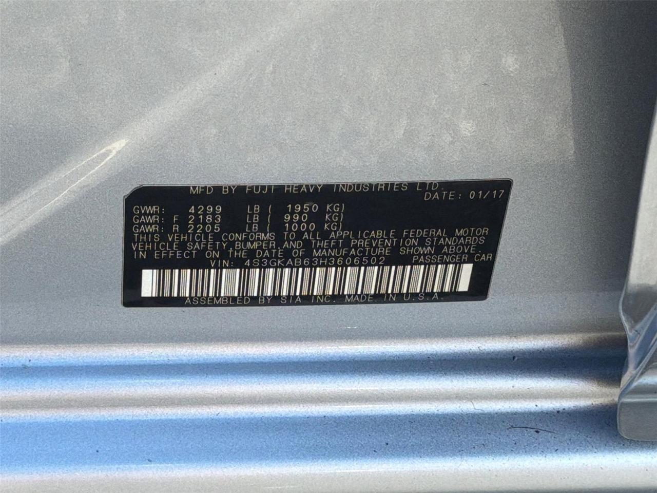 2017 Subaru Impreza Premium Hagerstown MD