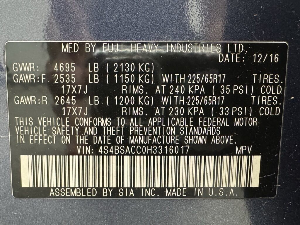 2017 Subaru Outback 2.5i Premium Loveland CO