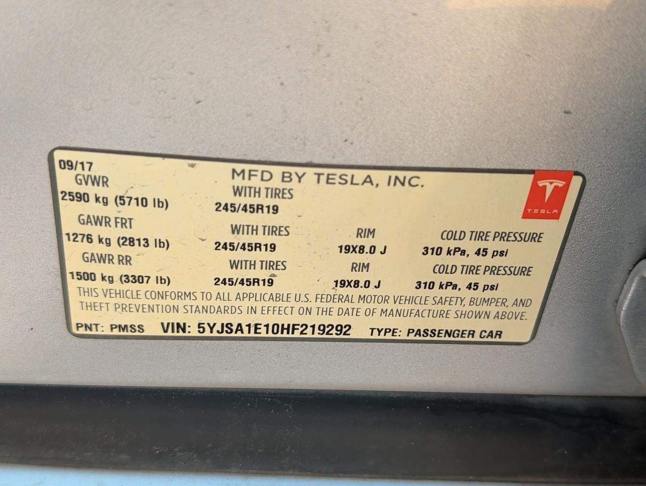 2017 Tesla Model S 75 San Juan TX