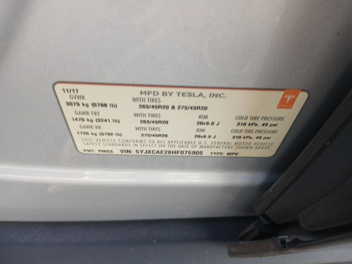 2017 Tesla Model X 100D Sport Utility 4D Maitland FL