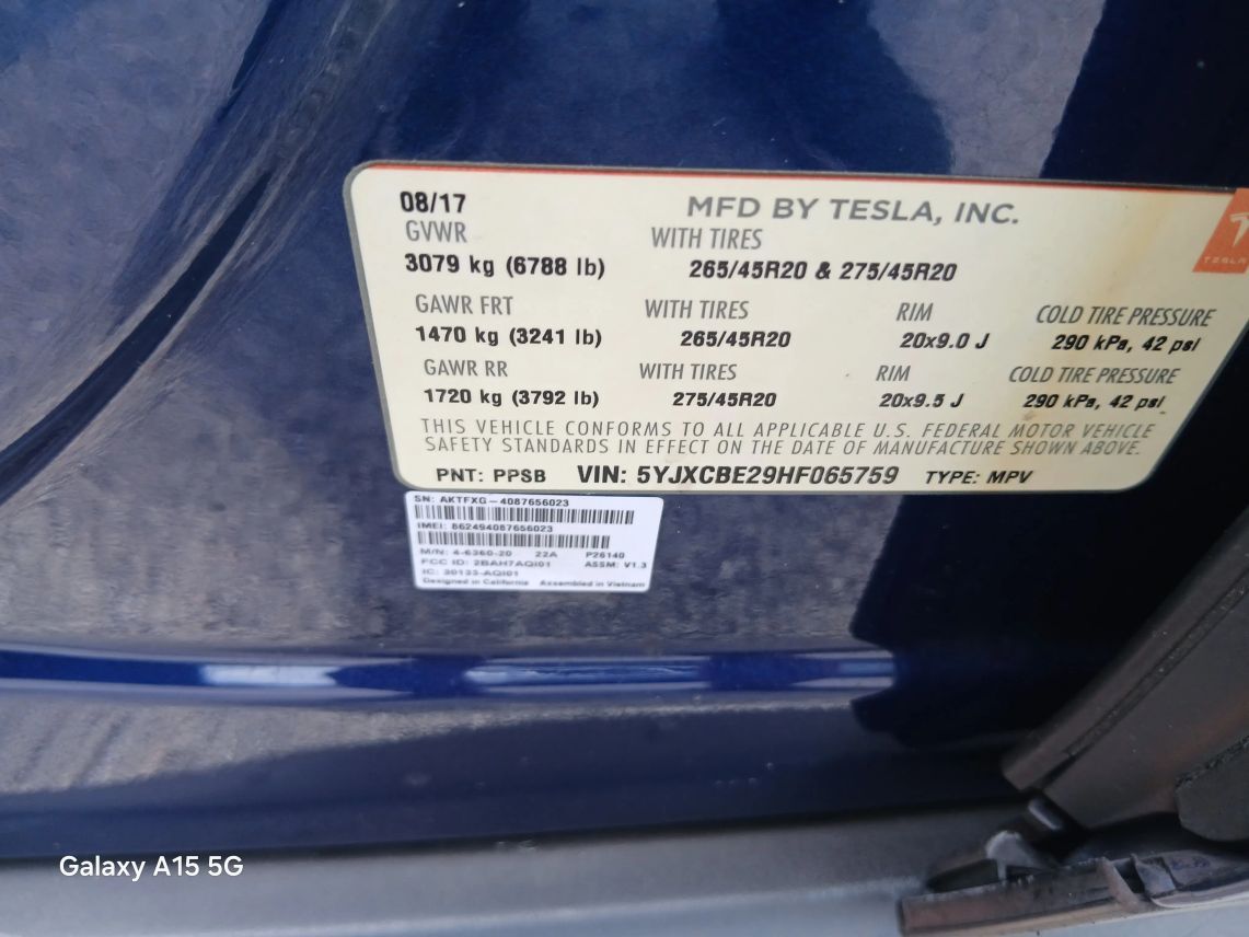 2017 Tesla Model X 100D Sport Utility 4D Maitland FL