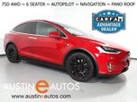 2017 Tesla Model X 75D AWD *6 SEATER, AUTOPILOT, NAVIGATION, SAFETY ALERTS, ADAPTIVE CRUISE, PANO GLASS ROOF, LEATHER, HEATED SEATS/STEERING, SMART AIR SUSPENSION, BLUETOOTH