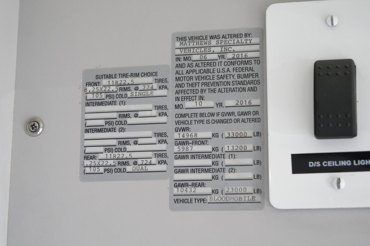 2017 Thomas Bloodmobile / Matthews Specialty Vehicles / Conversion Platform! Lincolnton NC