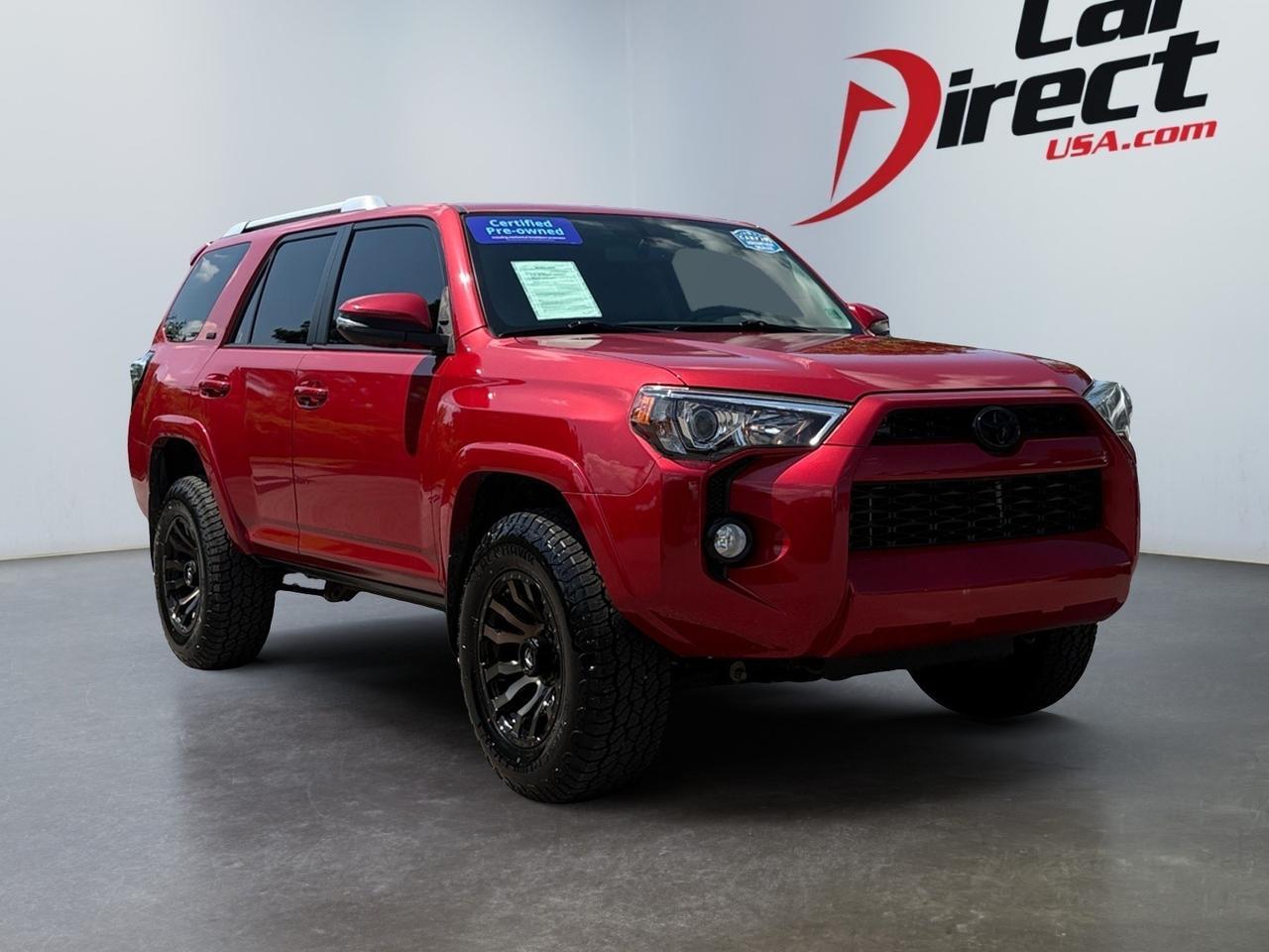 2017 Toyota 4Runner SR5 Premium 4X4, CLEAN CARFAX CERTIFIED NO ACCIDENTS, TOW PACKAGE, POWER REAR SLIDING WINDOW, SUNROOF, NAVIGATION, HEATED LEATHER SEATS, BACKUP CAMERA, LOW MILEAGE, SOUTHERN GEORGIA VEHICLE NO RUST, TEST DRIVE THIS 4RUNNER TODAY!