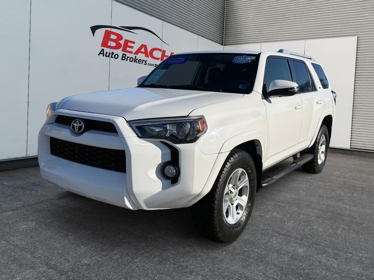 2017 Toyota 4Runner SR5 Premium, HEATED SEATS, UNIVERSAL GARAGE DOOR OPENER, TOW PACKAGE, RUNNING BOARDS, ROOF, RACK, BACKUP CAMERA, POWER MIRRORS, SUNROOF, BLUETOOTH, COME AND TEST DRIVE THIS TOYOTA 4 RUNNER TODAY!