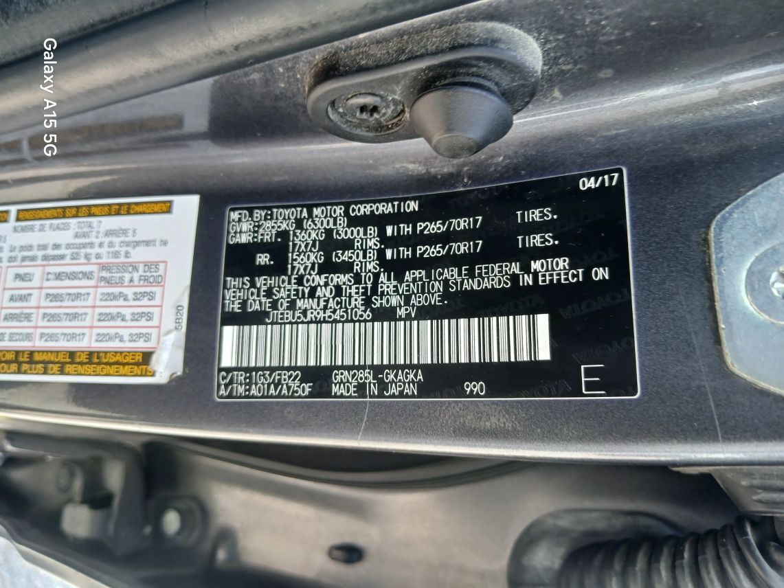 2017 Toyota 4Runner SR5 Sport Utility 4D Maitland FL