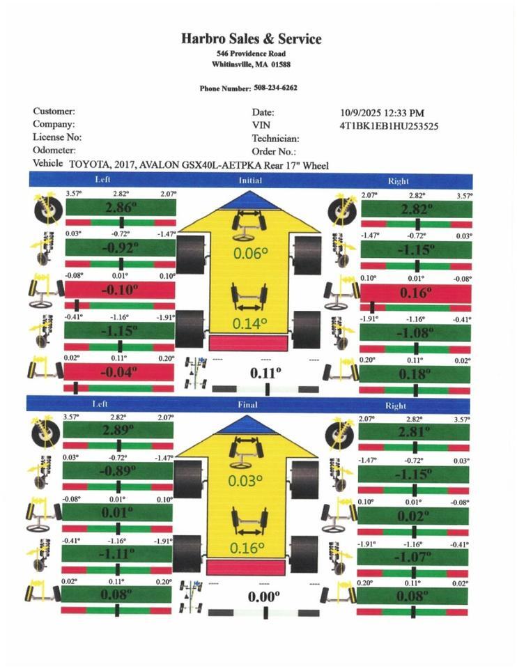 2017 Toyota Avalon XLE Premium - EXCELLENT SERVICE HISTORY Whitinsville MA