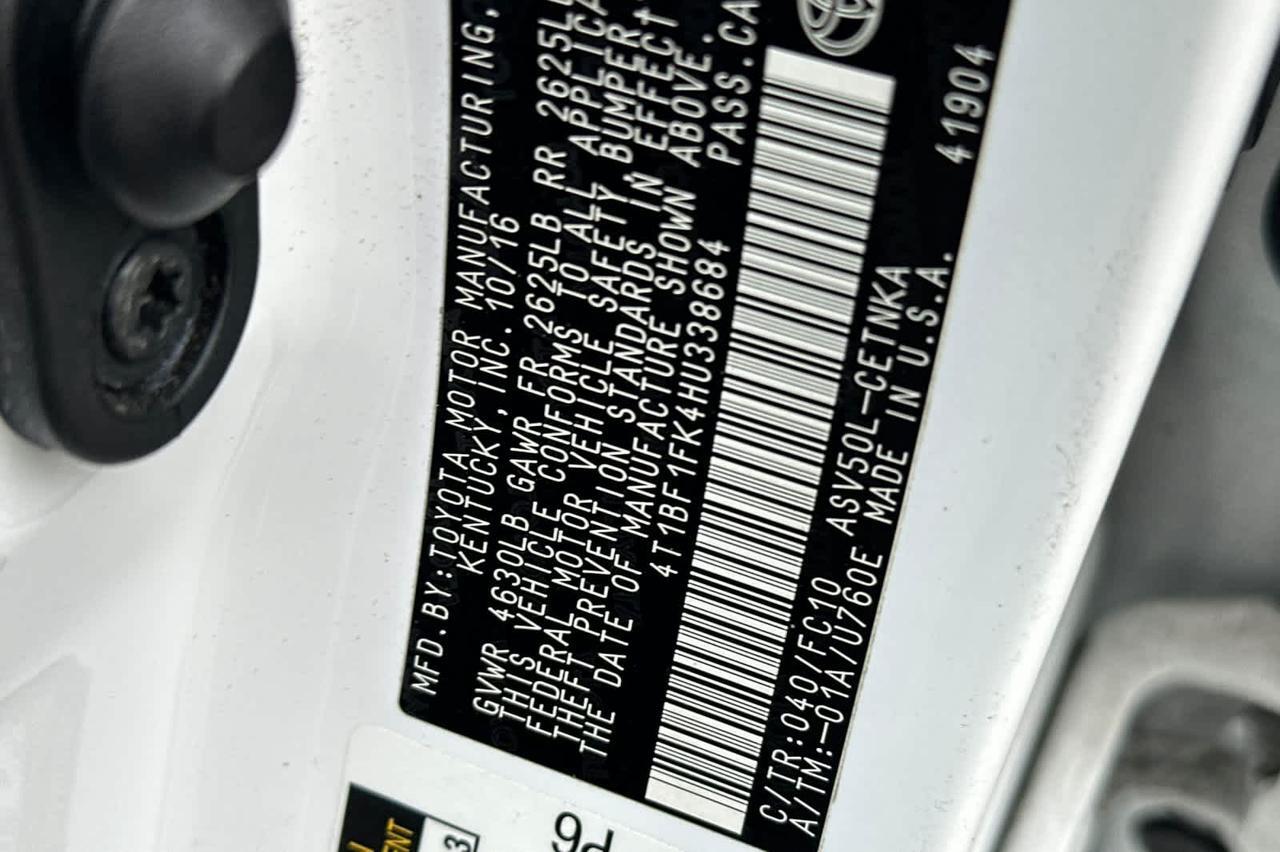 2017 Toyota Camry LE Roseville CA