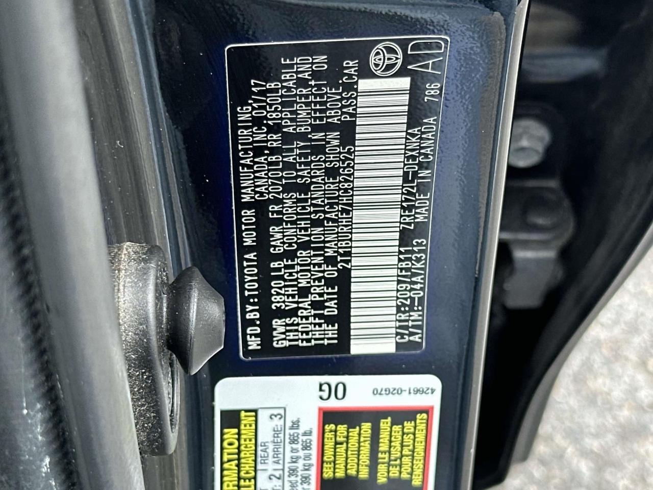 2017 Toyota Corolla LE Alexandria VA