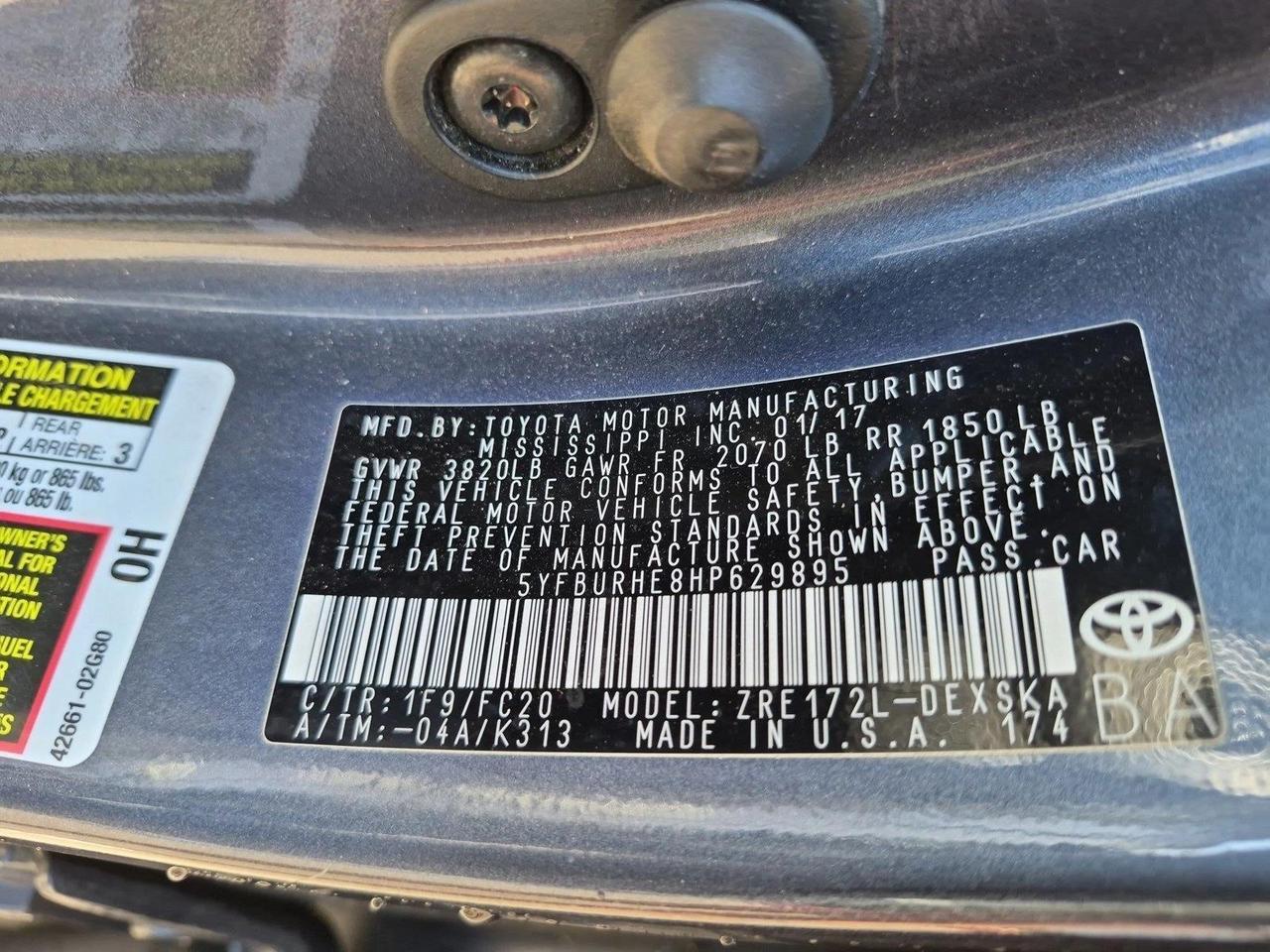 2017 Toyota Corolla SE Roseville CA