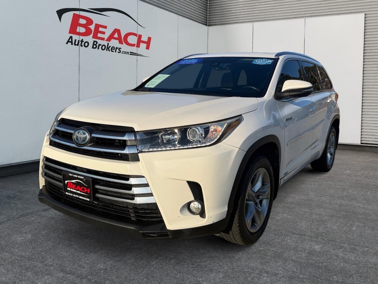 2017 Toyota Highlander Hybrid Limited Platinum, HEATED SEATS, HEATED 2ND ROW, SUNROOF, UNIVERSAL GARAGE DOOR OPENER, POWER LIFTGATE, POWER AND HEATED MIRRORS, MEMORY DRIVER SEAT, CAPTAINS CHAIRS, 3RD ROW, COME AND TEST DRIVE THIS TOYOTA HIGHLANDER TODAY!