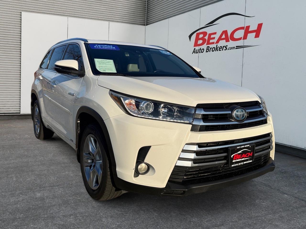 2017 Toyota Highlander Hybrid Limited Platinum, HEATED SEATS, HEATED 2ND ROW, SUNROOF, UNIVERSAL GARAGE DOOR OPENER, POWER LIFTGATE, POWER AND HEATED MIRRORS, MEMORY DRIVER SEAT, CAPTAINS CHAIRS, 3RD ROW, COME AND TEST DRIVE THIS TOYOTA HIGHLANDER TODAY!
